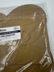 Jetovo Retro Love Kraft CD/DVD Envelopes 20 Pack