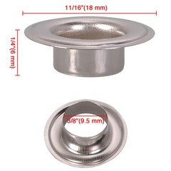3/8” Size 2 Grommet & Washers Kit Leather Bags Poster Banner Eyelets 1000 Pack
