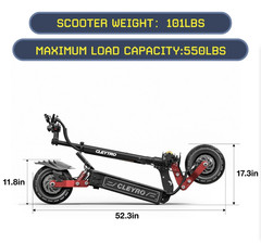 6000W Folding Dual Motor 60V 33A Adult Electric Scooter 11″ Road Tire E-Scooter