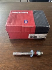 HILTI 1/2 in. x 4 1/2 in .5 x 4.5 Steel Zinc Plated Concrete Wedge Anchor 20 Pk