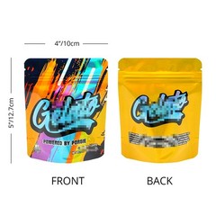 100Pcs 3.5g Smell Proof Zip Seal Mylar Bags Resealable Food Candy Storage Pouch