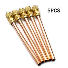 5PCS Air Conditioner Refrigeration Access Valves Copper Tube Filling Part Home D