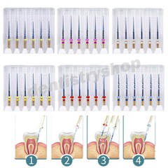 AZDENT Dental Endo Rotary Files X-Pro Gold Taper SX-F3 NITI Root Canal Files
