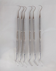 10 Pcs Dental Probe #5 Explorer Double Ended Denture Instruments German Grade