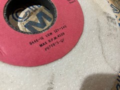 Cincinnati Milacron Grinding wheel Toolmaster 9A46-16-VRW 6″ x 1/2″ x 1-1/4″