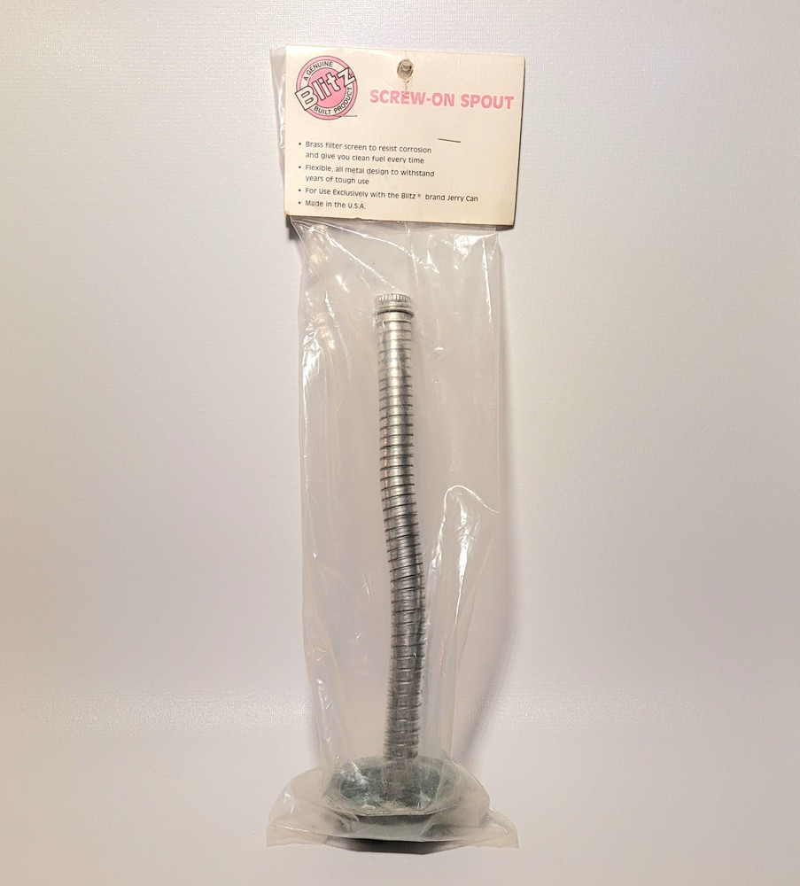 NOS Blitz Metal Jerry Can Nozzle 3/4″ Screw-On Spout USMC 400034 Flexible USA