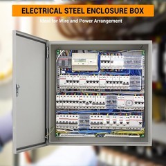 16″x12″x8″ Outdoor Waterproof Electrical Box,IP66, Lockable, Rust-Resistant