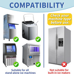 Ice Machine Cleaner Maker and Descaler – 24 Ice Maker Cleaner Tablets Compatible
