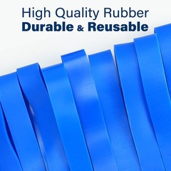 30PCS Large Rubber Bands Heavy Duty Size #107 Blue Elastic Long Rubber Bands