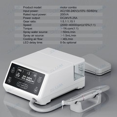 Dental Brushless Micromotor LED Electric 1:1/1:5/16:1 Fiber Optic Contra Angle