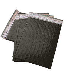 AirnDefense 500 #000 4X8″ Black Poly Bubble Mailers Shipping Padded Envelope