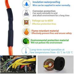 Black Heat Shrink Tubing Tube Dual Wall 3:1 Marine Adhesive Glue Lined
