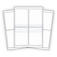 (160) 4 x 5 EcoSwift Laser/Ink Address Shipping Adhesive Labels 4 per sheet