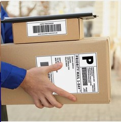 4″x6″ Fanfold Direct Thermal Shipping Labels for Zebra and Rollo 500 PCS
