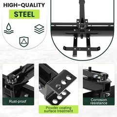 40″ Steel Adjustable Behind Box Scraper For Lawn Garden Tractors