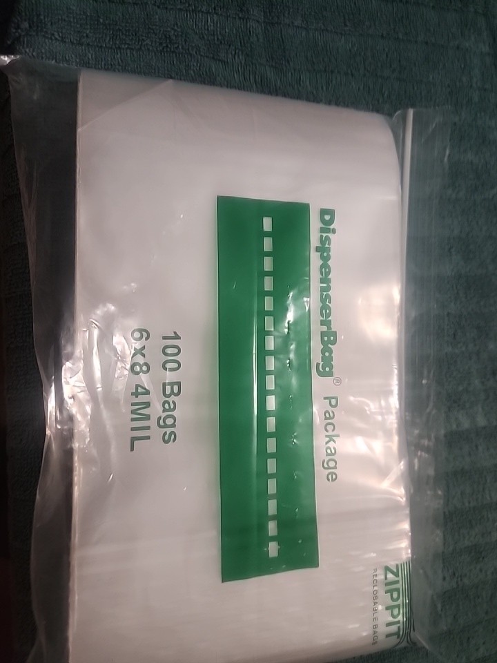 Reloc Zippit 100 Bags 6×8 4 Mil Zip Lock