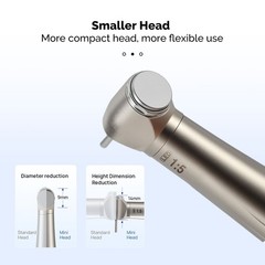 USA Dental 1:5 Increasing Electric LED Contra Angle Handpiece Mini Head 4 Spray