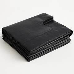 Black Heavy Duty T-Shirt Bags 17x8x29 Extra Large Grocery Retail Bags Bulk