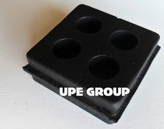 4 pack of anti vibration pads isolation pad dampener ALL RUBBER 2″x2″x3/4″