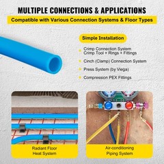 1″x300′ coil PEX Tubing Blue Certified Non-Barrier Htg/Plbg/Potable Water