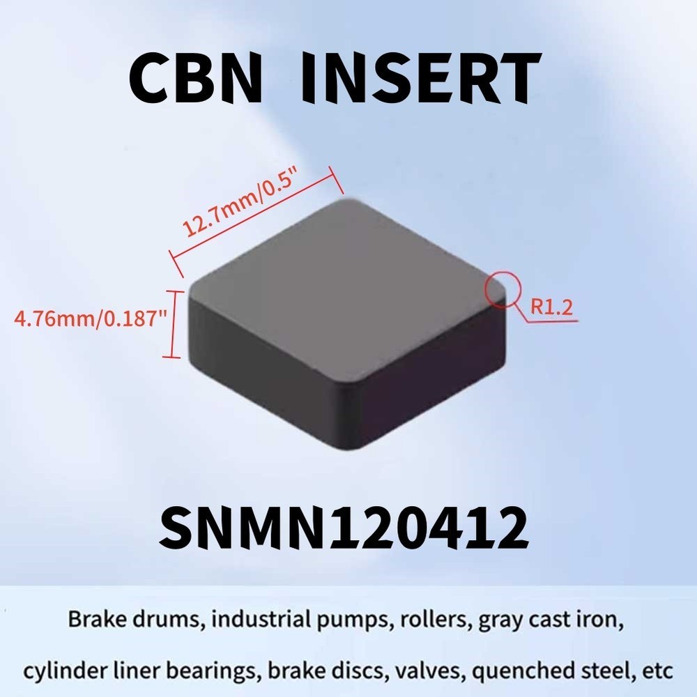1pcs SNMN120412 CBN Cubic Boron NitrideCarbide Inserts integral cemented