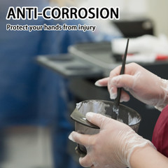 Disposable Vinyl Gloves, Food Safe, Latex-Free Powder-Free Clear Plastic Gloves