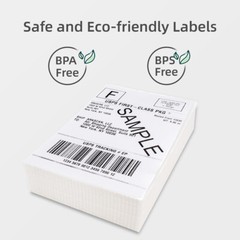 500 4×6 Fandfold Direct Thermal Shipping Labels for Rollo & Zebra Printer