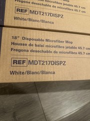 Lot Of 75 medline 18″ disposable microfiber mop MDT217DISPZ