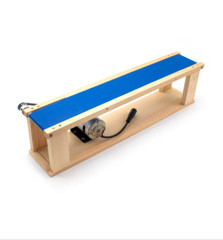 AC 100-240V DIY Mini Desktop Conveyor Belt 5x70CM Elevator Model