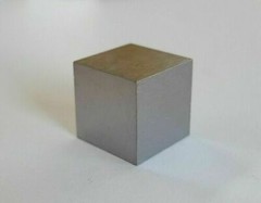 Tungsten Cube 1/2 Inch x 1/2 Inch x 1/2 Inch 99.95% Pure Tungsten Wolfram (W)