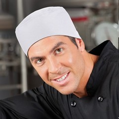 Unisex Chef Hats for Men Women Adult Adjustable Beanie Caps Breathable Mesh