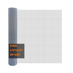 Galvanized After Welding Hardware Cloth 36 in x 25 ft – 1/4 x1/4 inch Mesh 23GA