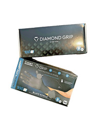 Diamond Grip 8MIL Nitrile Gloves – Black, SIZE: SMALL (Pack of 100)