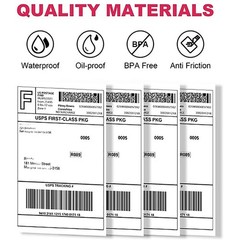 for Zebra & Rollo 4″ x 6″ Direct Thermal Address Shipping Labels Fanfold Rolls