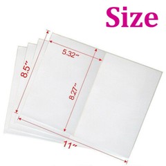 Address Shipping Labels 8.5×5.5″ Half Sheet Round Corner Adhesive Blank Labels