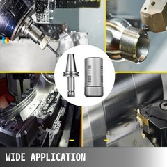 VEVOR 4pcs CAT40 ER16 4″ Collet Chuck G2.5 100mm Tool Holder Balanced 20000RPM