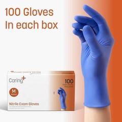 Disposable Nitrile Gloves – 100 Count, Chemical-Resistant, Ideal for First Aid