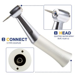 NSK Style Dental Slow/Low Speed FG 1.6mm Burs Contra Angle Handpiece Push Button