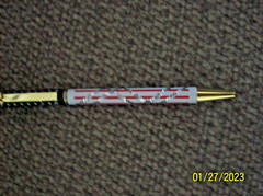 New, 2 Unbranded USA Flag Ball Point Pen with Eagle Clip