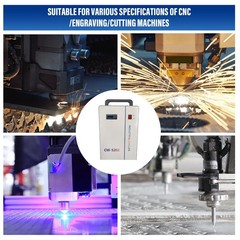 7L CW-5202 Industrial Water Chiller for 80-180W CO2 Laser Engraver Cutter