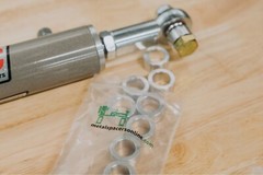 New Aluminum Spacer Bushing 1″ OD x 3/8″ ID–Fits M10 or 3/8″ Bolts