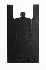 Black Heavy Duty T-Shirt Bags 17x8x29 Extra Large Grocery Retail Bags Bulk