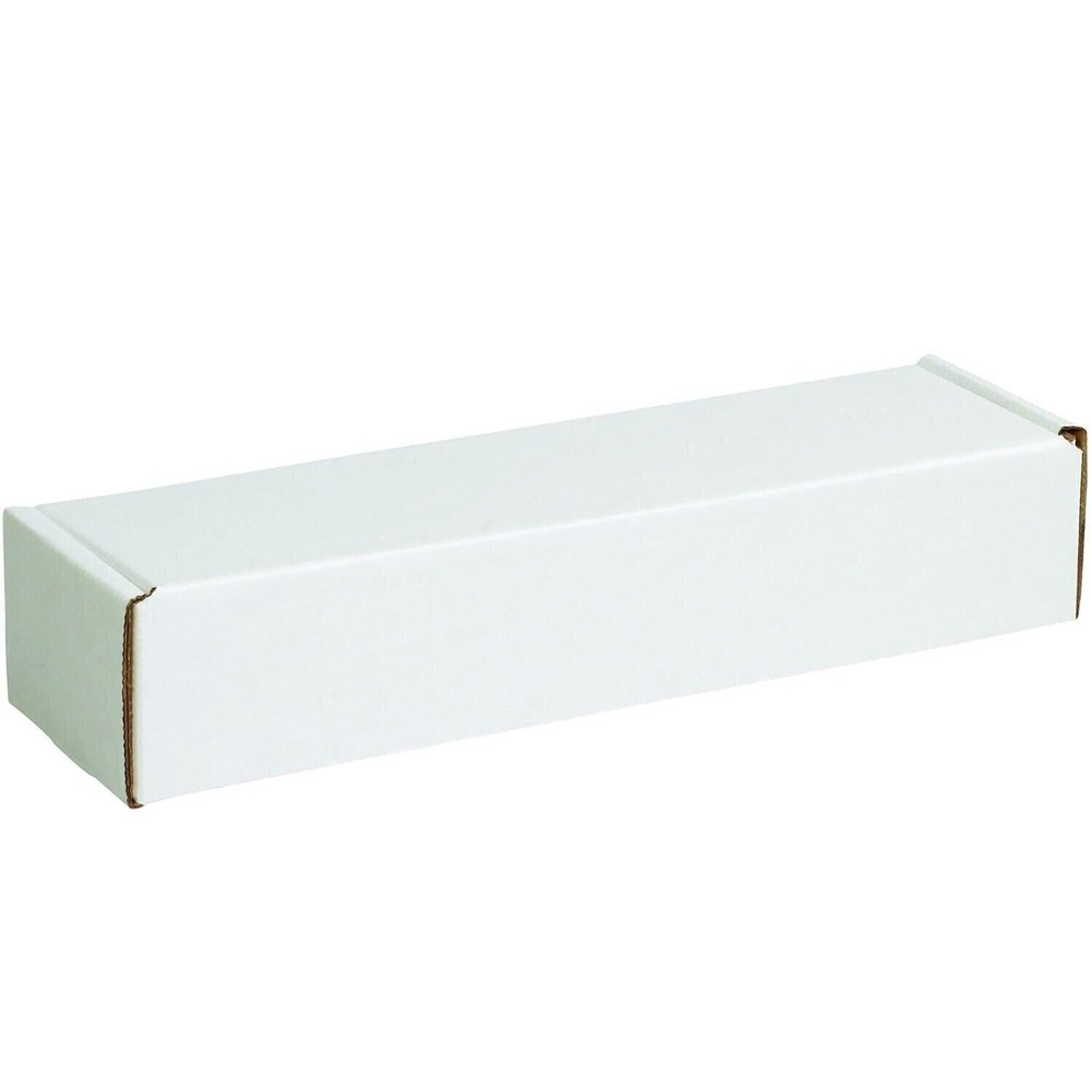 50 24″ x 2″ x 2″ White Corrugated Mailers Tuck Flap Boxes Free Ship