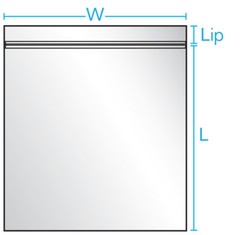 Top Lock Zip Seal Clear Reclosable 4-Mil Plastic Bags Jewelry Storage Baggies