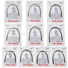 100PCS Dental Orthodontic NITI Arch Wire Round Super Elastic NITI Ovoid Form USA