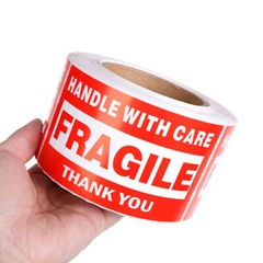 3″x5″ Fragile Handle with Care Thank You Shipping Labels Stickers 500 Per Roll