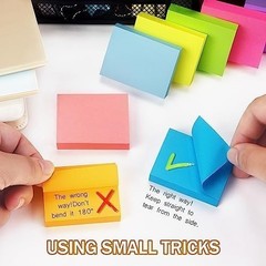 Sticky Notes 1.5×2 inch Bright Colors Self-Stick Pads 8 Pads/Pack 100 Sheets/…