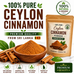 Ceylon Cinnamon Powder 100% Pure Organic Sri Lanka