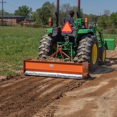 Titan Attachments 3 Point 4FT Rear Box Blade Scraper Grader, Cat 0 and 1