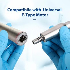 NSK Style Dental LED 45° Degree Surgical High Speed Handpiece Push Button 4 Hole